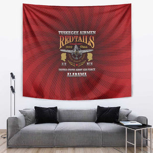 Tuskegee Red Tails Airmen Tapestry WWII Legacy Tribute - African Pride