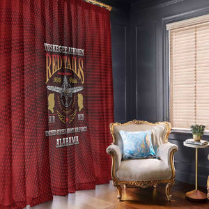 Tuskegee Red Tails Airmen Window Curtain WWII Legacy Tribute - African Pride