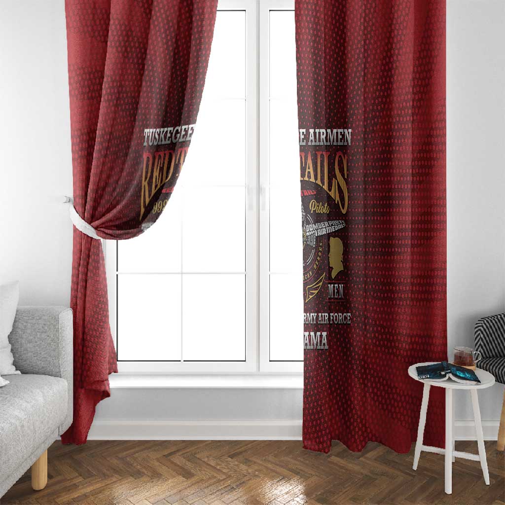 Tuskegee Red Tails Airmen Window Curtain WWII Legacy Tribute - African Pride