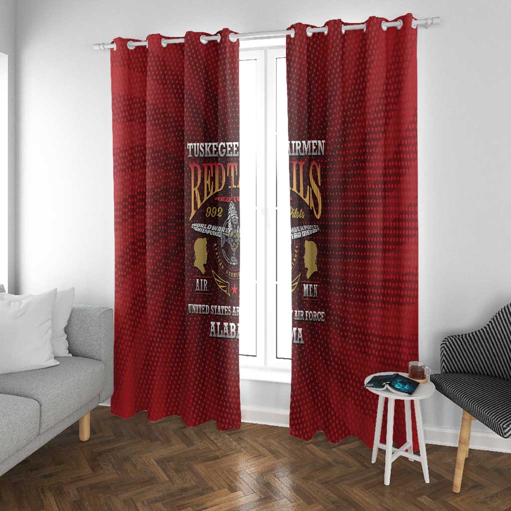 Tuskegee Red Tails Airmen Window Curtain WWII Legacy Tribute - African Pride