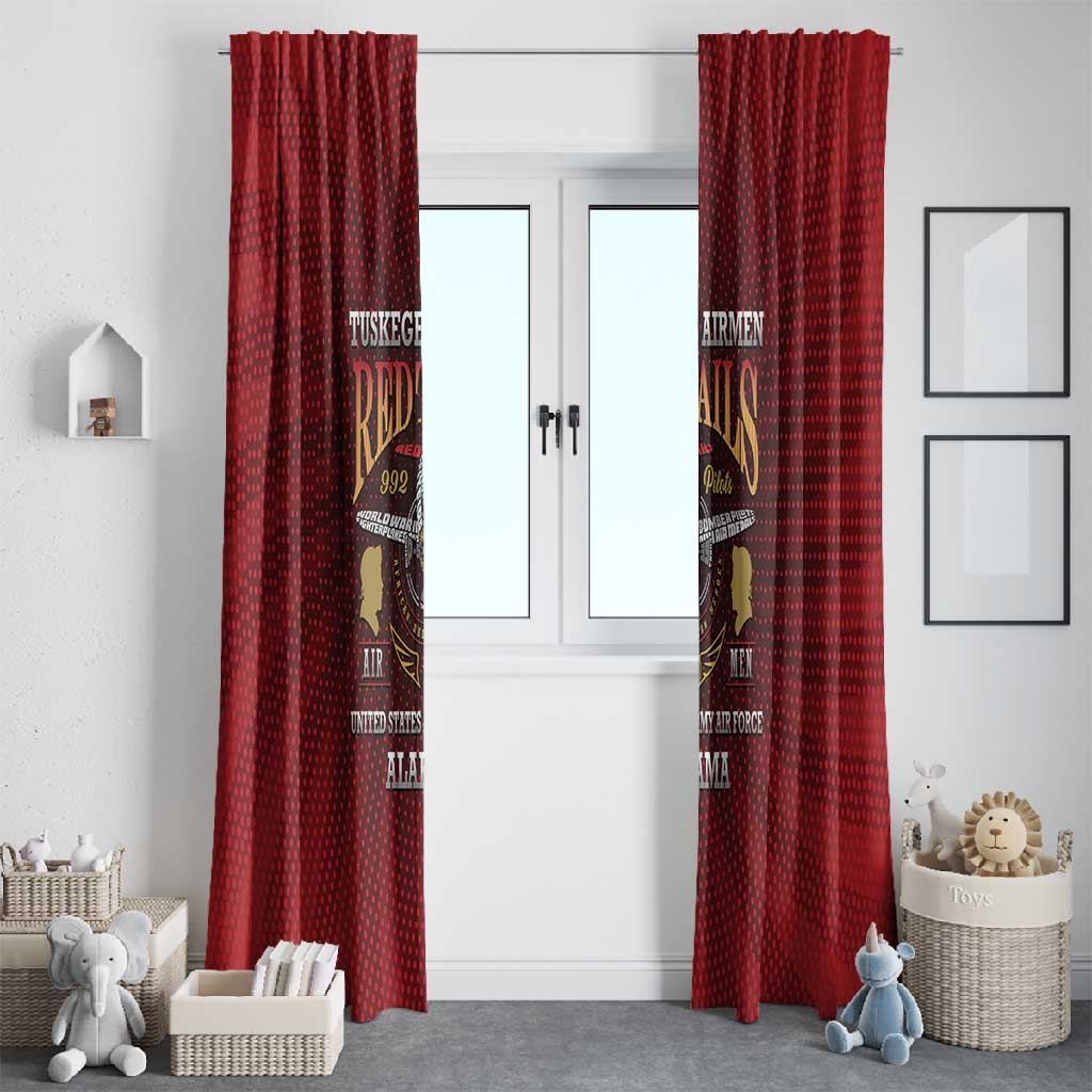 Tuskegee Red Tails Airmen Window Curtain WWII Legacy Tribute - African Pride