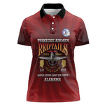 Personalized Tuskegee Red Tails Airmen Women Polo Shirt WWII Legacy Tribute - African Pride