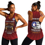 Personalized Tuskegee Red Tails Airmen Women Racerback Tank WWII Legacy Tribute - African Pride