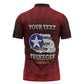 Personalized Red Tails Legacy Zipper Polo Shirt Tuskegee Airmen WWII Heroes
