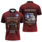 Personalized Red Tails Legacy Zipper Polo Shirt Tuskegee Airmen WWII Heroes