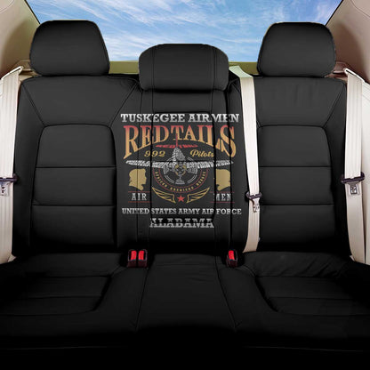Red Tails Legacy Back Car Seat Cover WWII Legacy Tribute - Black Color - African Pride