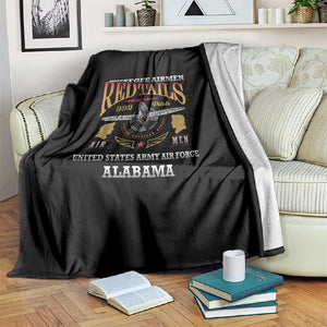 Red Tails Legacy Blanket WWII Legacy Tribute - Black Color - African Pride