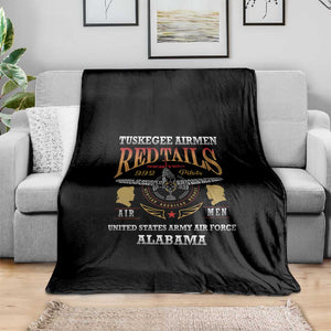 Red Tails Legacy Blanket WWII Legacy Tribute - Black Color - African Pride