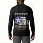 Personalized Red Tails Legacy Button Sweatshirt Tuskegee Airmen WWII Heroes - Black Color
