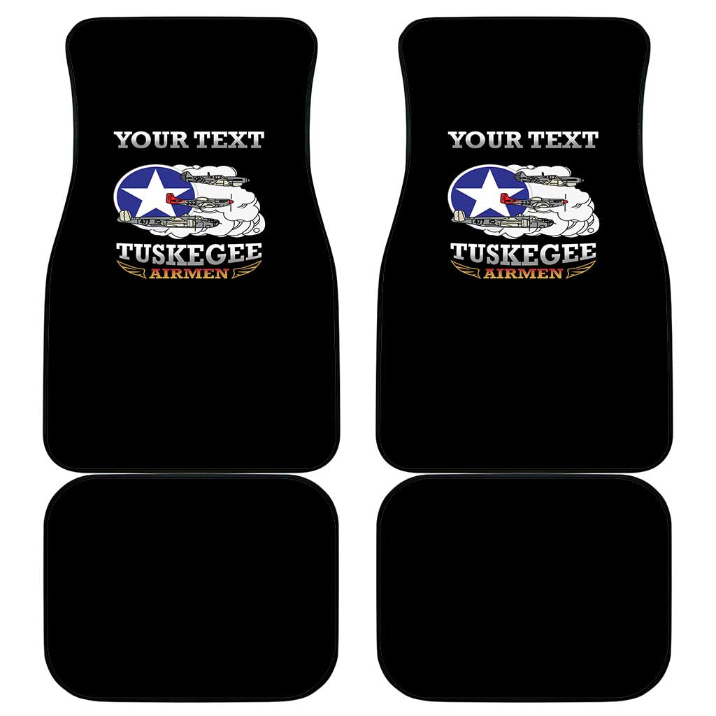 Red Tails Legacy Car Mats WWII Legacy Tribute - Black Color - African Pride