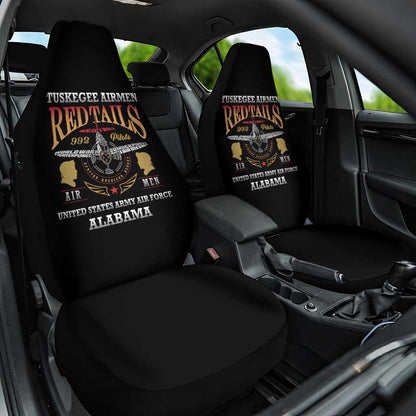 Red Tails Legacy Car Seat Cover WWII Legacy Tribute - Black Color - African Pride