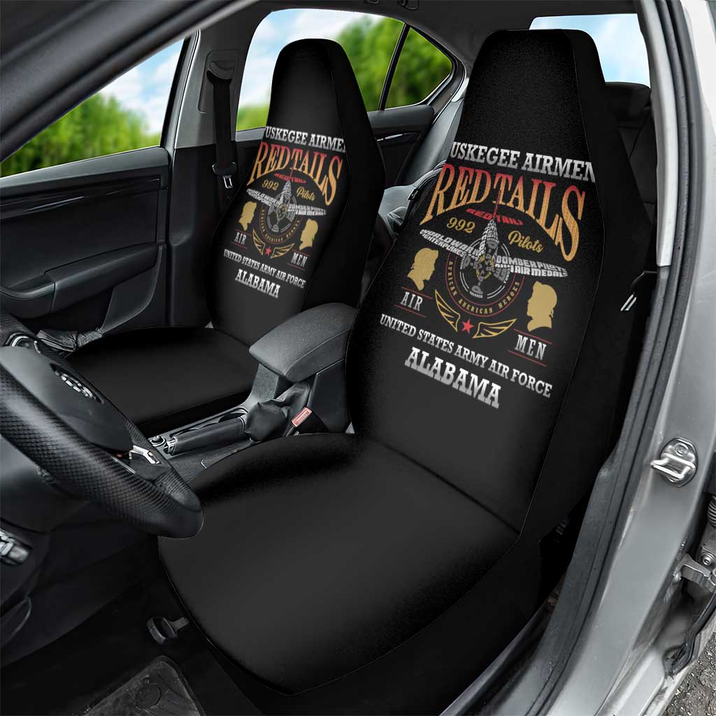 Red Tails Legacy Car Seat Cover WWII Legacy Tribute - Black Color - African Pride