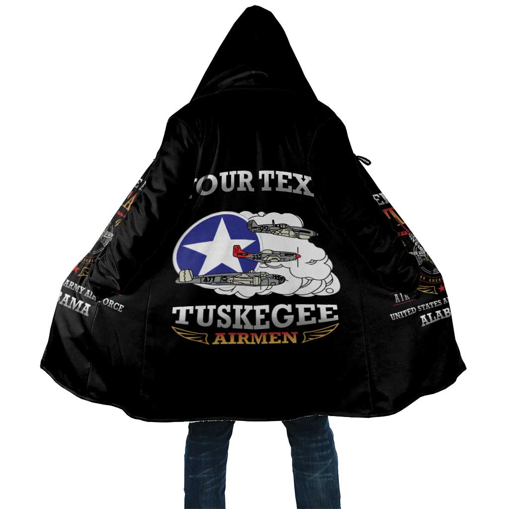Personalized Red Tails Legacy Cloak Tuskegee Airmen WWII Heroes - Black Color