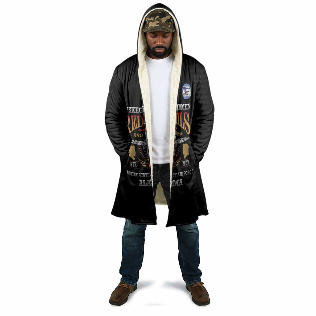 Personalized Red Tails Legacy Cloak Tuskegee Airmen WWII Heroes - Black Color
