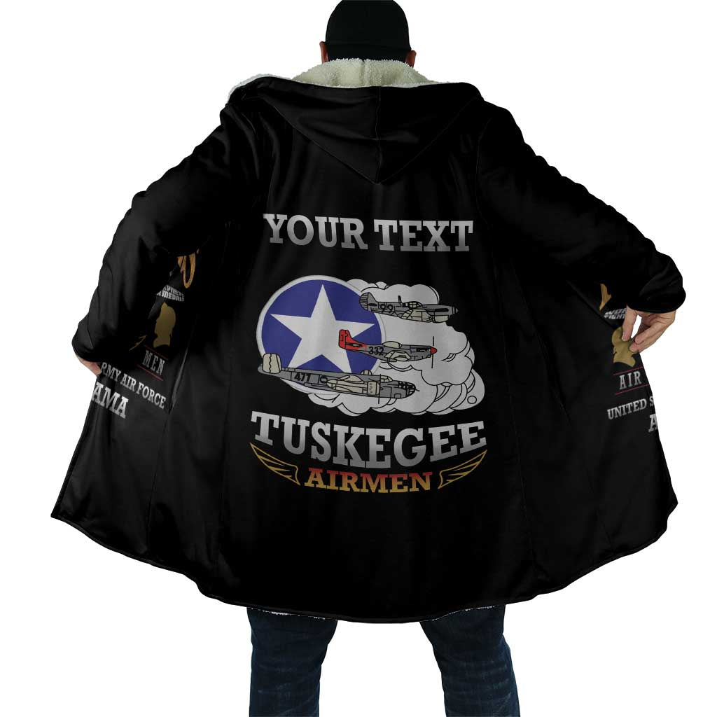 Personalized Red Tails Legacy Cloak Tuskegee Airmen WWII Heroes - Black Color