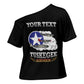 Personalized Red Tails Legacy Cross Shoulder Shirt Tuskegee Airmen WWII Heroes - Black Color