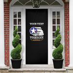 Personalized Red Tails Legacy Door Cover Tuskegee Airmen WWII Heroes - Black Color
