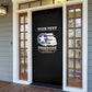 Personalized Red Tails Legacy Door Cover Tuskegee Airmen WWII Heroes - Black Color