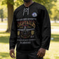 Personalized Red Tails Legacy Hockey Jersey Tuskegee Airmen WWII Heroes - Black Color