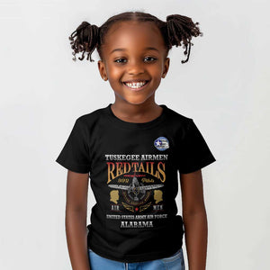 Personalized Red Tails Legacy Kid T shirt WWII Legacy Tribute - Black Color - African Pride