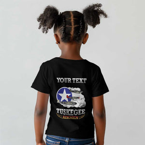 Personalized Red Tails Legacy Kid T shirt WWII Legacy Tribute - Black Color - African Pride