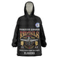 Personalized Red Tails Legacy Kid Wearable Blanket Hoodie WWII Legacy Tribute - Black Color - African Pride