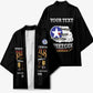 Personalized Red Tails Legacy Kimono Tuskegee Airmen WWII Heroes - Black Color