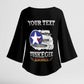 Personalized Red Tails Legacy Kimono Sleeve Blouse Tuskegee Airmen WWII Heroes - Black Color
