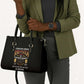 Red Tails Legacy Leather Bag Tuskegee Airmen WWII Heroes - Black Color