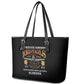 Red Tails Legacy Leather Tote Bag WWII Legacy Tribute - Black Color - African Pride