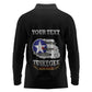Personalized Red Tails Legacy Long Sleeve Polo Shirt WWII Legacy Tribute - Black Color - African Pride