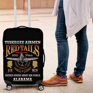 Red Tails Legacy Luggage Cover WWII Legacy Tribute - Black Color - African Pride