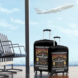 Red Tails Legacy Luggage Cover WWII Legacy Tribute - Black Color - African Pride