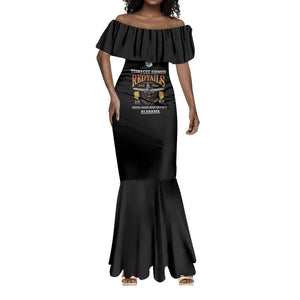 Personalized Red Tails Legacy Mermaid Dress WWII Legacy Tribute - Black Color - African Pride