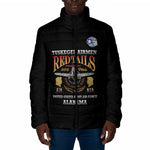 Personalized Red Tails Legacy Padded Jacket Tuskegee Airmen WWII Heroes - Black Color