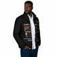 Personalized Red Tails Legacy Padded Jacket Tuskegee Airmen WWII Heroes - Black Color