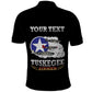 Personalized Red Tails Legacy Polo Shirt WWII Legacy Tribute - Black Color - African Pride