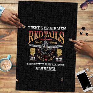 Red Tails Legacy Puzzle Tuskegee Airmen WWII Heroes - Black Color
