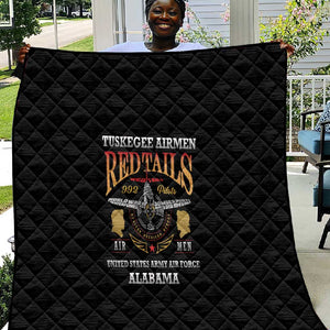 Red Tails Legacy Quilt WWII Legacy Tribute - Black Color - African Pride