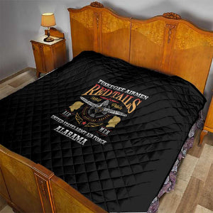 Red Tails Legacy Quilt WWII Legacy Tribute - Black Color - African Pride