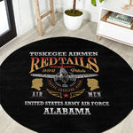 Red Tails Legacy Round Carpet WWII Legacy Tribute - Black Color - African Pride