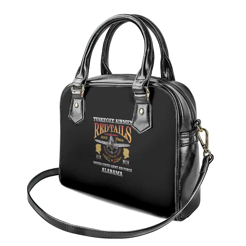 Red Tails Legacy Shoulder Handbag WWII Legacy Tribute - Black Color - African Pride