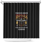 Red Tails Legacy Shower Curtain WWII Legacy Tribute - Black Color - African Pride