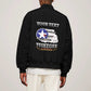 Personalized Red Tails Legacy Sleeve Zip Bomber Jacket WWII Legacy Tribute - Black Color - African Pride