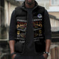 Personalized Red Tails Legacy Sleeveless Puffer Jacket Tuskegee Airmen WWII Heroes - Black Color