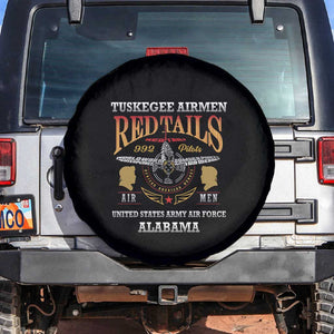 Red Tails Legacy Spare Tire Cover WWII Legacy Tribute - Black Color - African Pride
