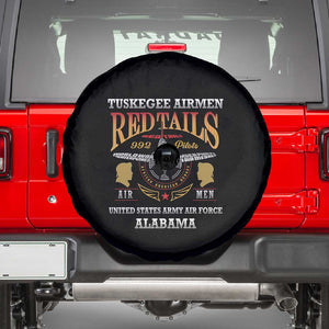 Red Tails Legacy Spare Tire Cover WWII Legacy Tribute - Black Color - African Pride