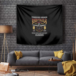 Red Tails Legacy Tapestry WWII Legacy Tribute - Black Color - African Pride
