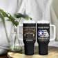 Personalized Red Tails Legacy Tumbler With Handle WWII Legacy Tribute - Black Color - African Pride
