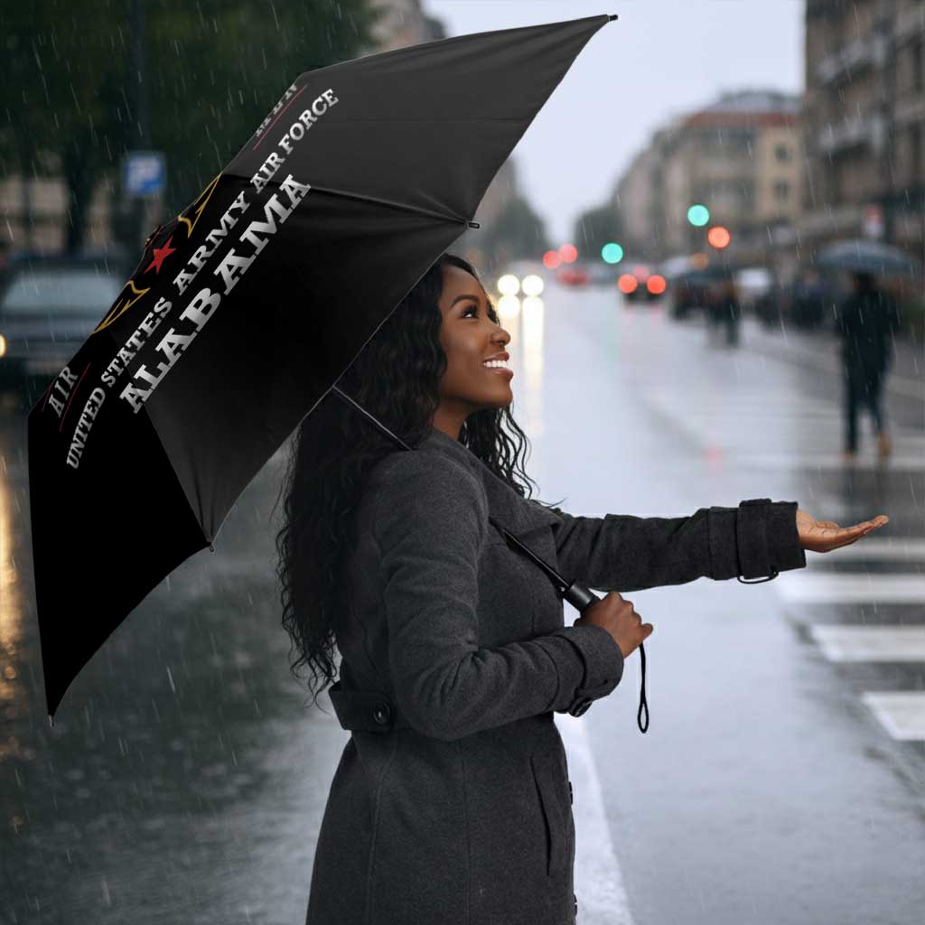 Red Tails Legacy Umbrella Tuskegee Airmen WWII Heroes - Black Color